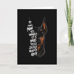 Carte Doberman Chien Dit Un Cadeau Sans Dommage