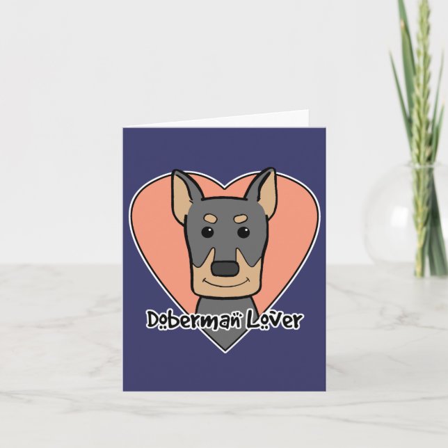 Carte Doberman Lover (Devant)