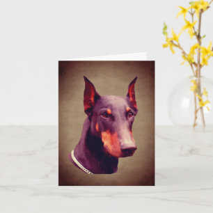 Carte Doberman Pinscher Dog