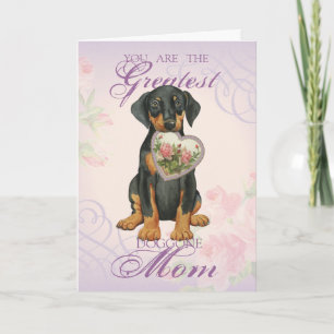Carte Doberman Pinscher Heart Mom