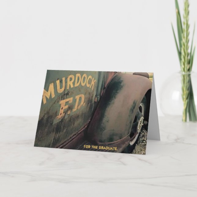 carte d'obtention du diplôme pour le garçon (Devant)