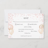 Carte d'occasion spéciale RSVP Parties scintillant