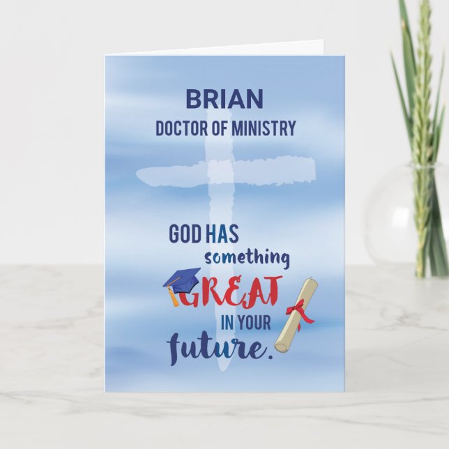 Carte Docteur en aquarelle bleu croisé (Devant)