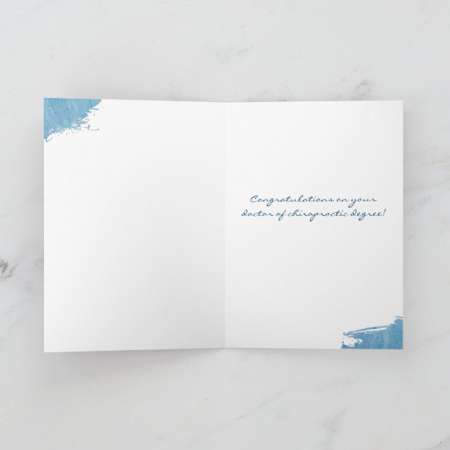 Carte Docteur en chiropratique - Diplôme de doctorat, di (Intérieur)
