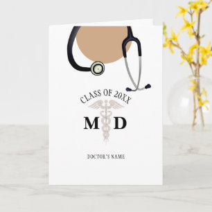 Carte Docteur Graduation Scrub Coat Félicitations