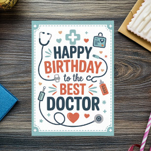 Carte Docteur personnalisé Anniversaire