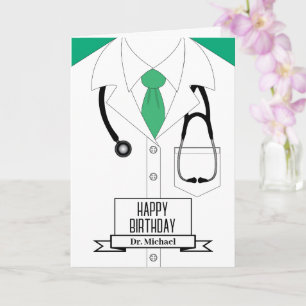 Carte Docteur Uniform Joyeux anniversaire