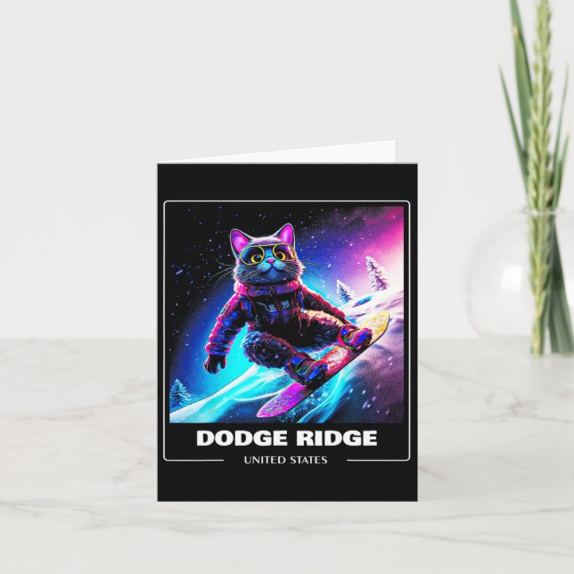 Carte Dodge Ridge États-Unis Ski Ski Ski (Devant)