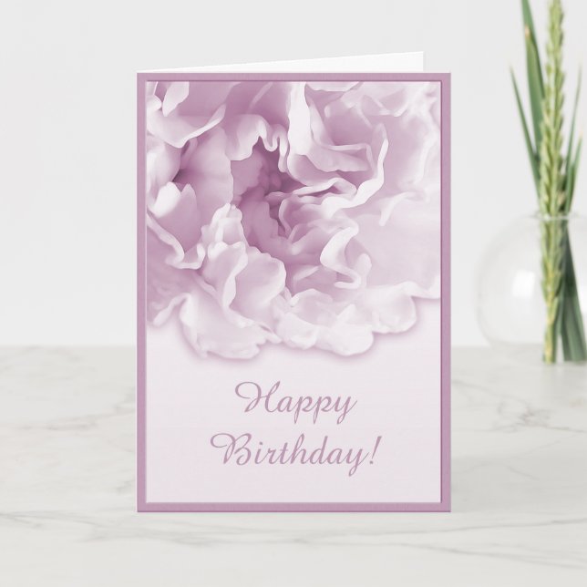 Carte d'oeillet couleur rose (Devant)