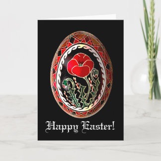 Carte d'oeuf de pâques d'Ukrainien de Pysanky