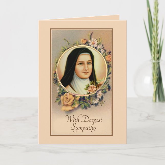Carte d'offrande de messe catholique de sympathie (Devant)