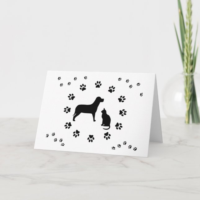 Carte Dog and Cat Card (Devant)