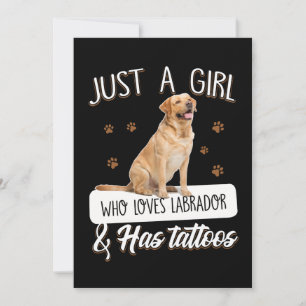 Carte Dog Lover Just A Girl Who Loves Labrador Tattoos