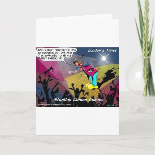 Carte Dog Mans Meilleur Ami ? Drôle cadeaux & Objets de  (Devant)