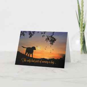 Carte Dog Sympathy Card, Condolences for Loss of Dog