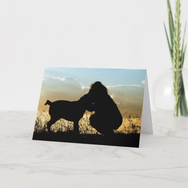 Carte Dog Sympathy Card Memorial Rainbow's End Poem (Devant)