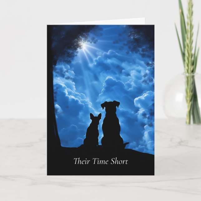 Carte Dog Sympathy Loss of Dog General  (Devant)