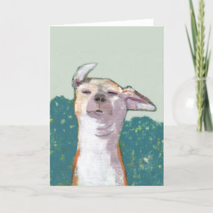 Carte Dog Wind Greeting Card