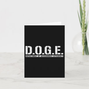 Carte Doge D.o.p.e. Ministère de l'Efficacité gouverneme