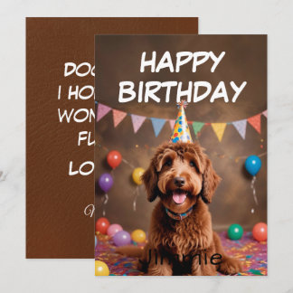 Carte Doggone Birthday Wishes of Doggy with Birthday cap