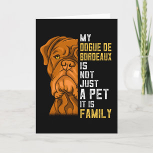 Carte Dogue de Bordeaux Cadeau de la famille des chiens