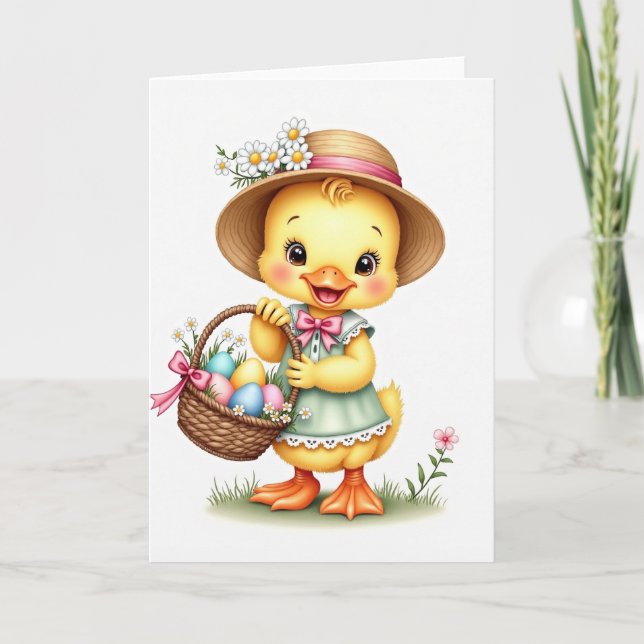 Carte d'oiseau joyeux printemps (Devant)