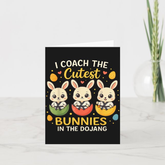 Carte Dojang de l'entraîneur des lapins les plus mignons (Devant)