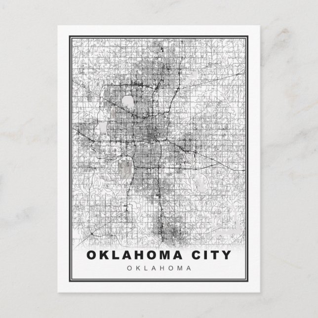 Carte d'Oklahoma City (Devant)