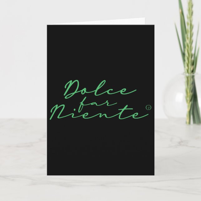Carte Dolce Far Niente #9 - Vacances paisibles  (Devant)