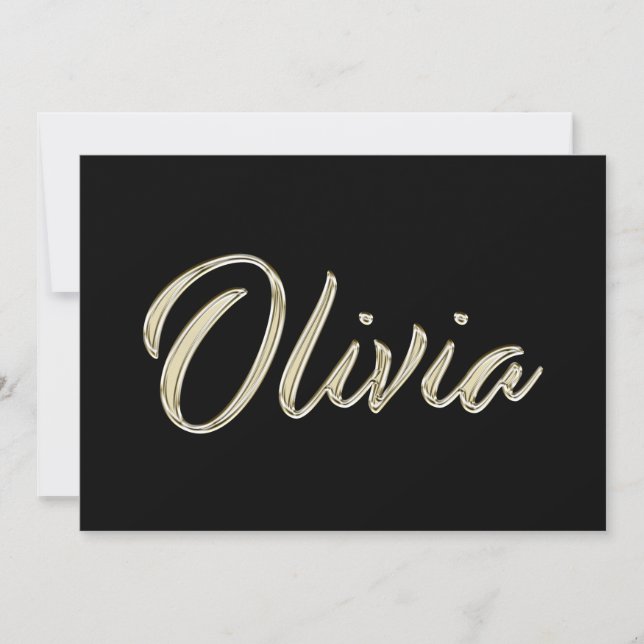 Carte d'Olivia white gold (Devant)