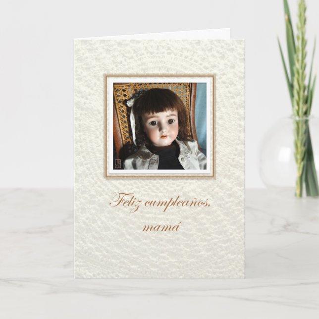 Carte Doll Frances mamá/maman Anniversaire (Devant)