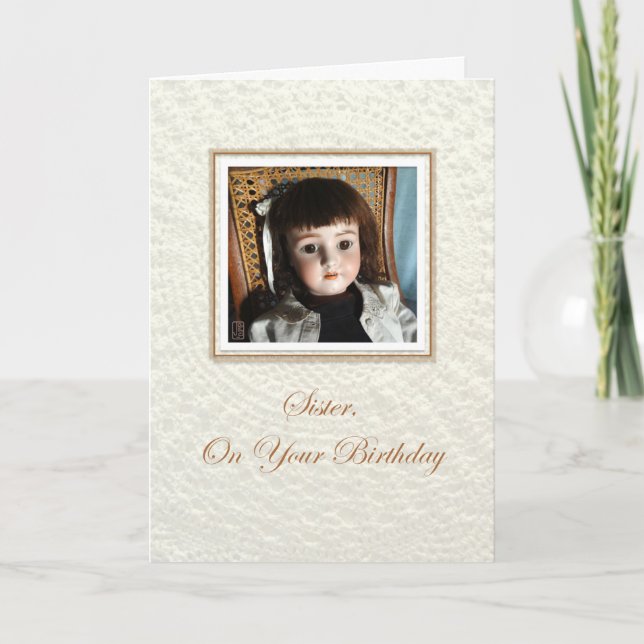 Carte Doll Frances Soeur Anniversaire (Devant)