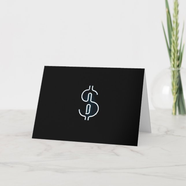 Carte dollar néon saint (Devant)