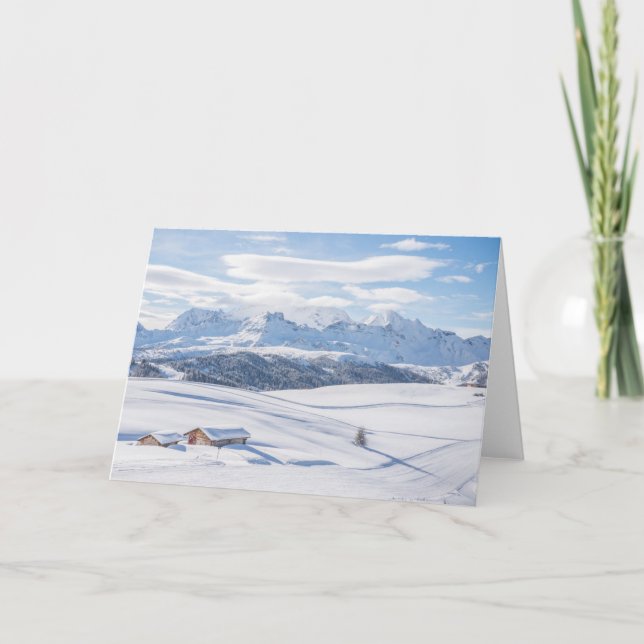 Carte Dolomites de Snowscape | de retraite de cabine (Devant)