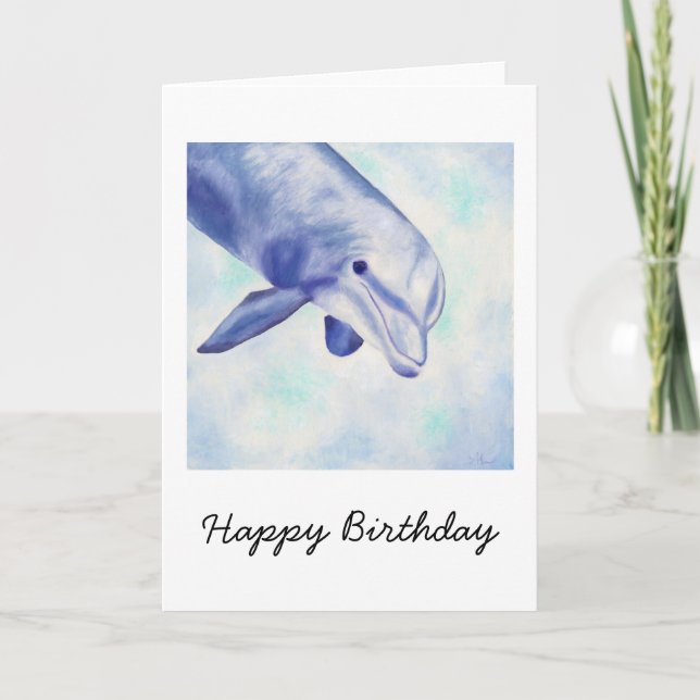 Carte Dolphin BIrthday Bottlenose (Devant)