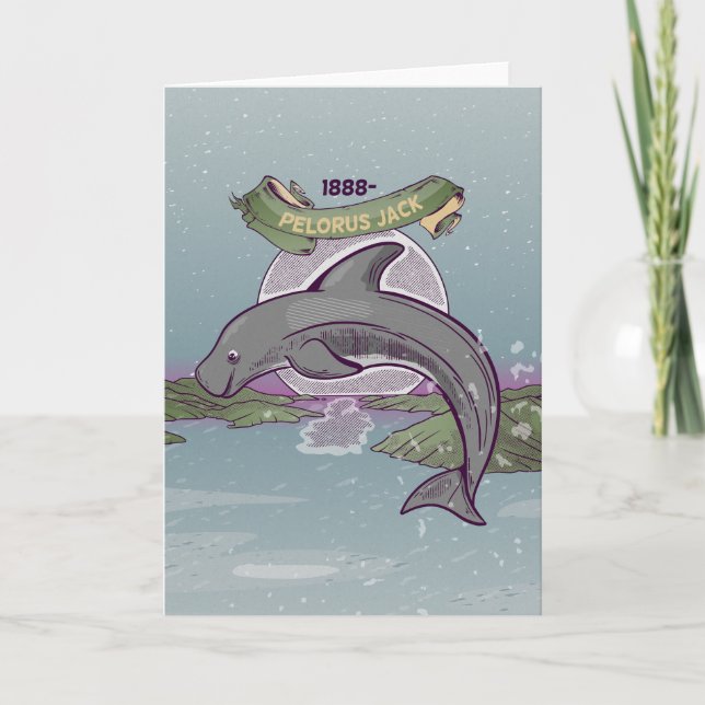Carte Dolphin de Nouvelle-Zélande Pelorus Jack (Devant)