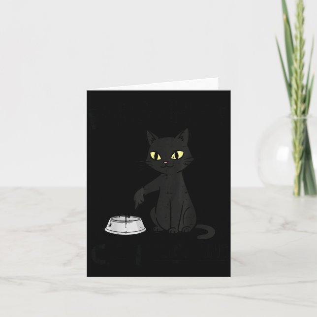 Carte Domestique de chat drôle maman papa animal de comp (Devant)