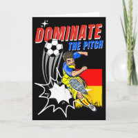 Dominez Le Terrain Joueur De Football Action Allem