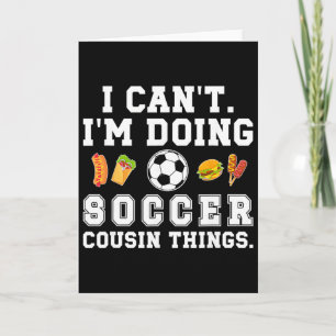 Carte Dominez Le Terrain Joueur De Football Action Drape