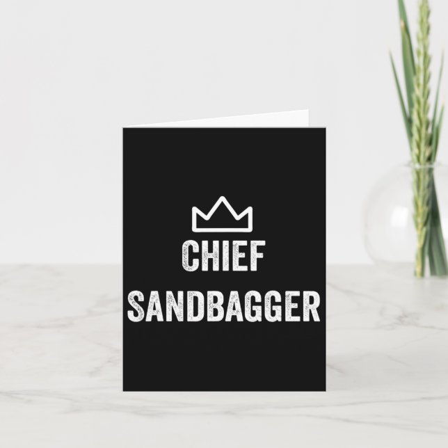 Carte Don Du Chef Sandbagger Pour Le Mème De Golf Bjj Sa (Devant)