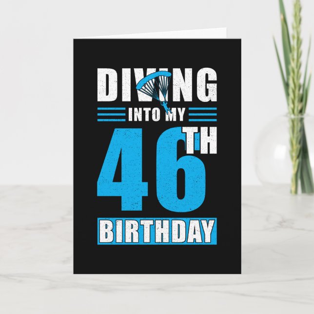 Carte Don Skydiver 46e anniversaire (Devant)