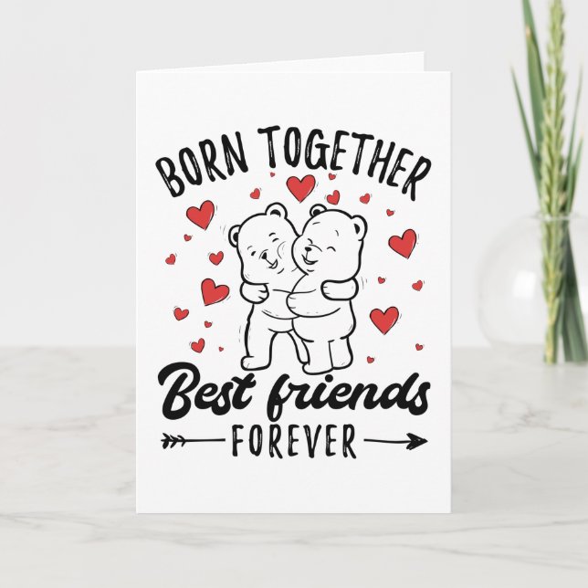 Carte Don Twin Sister Twins (Devant)