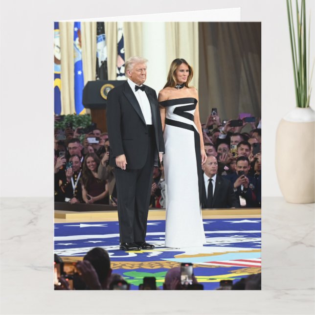 Carte Donald et Melania Trump, premier couple (Devant)