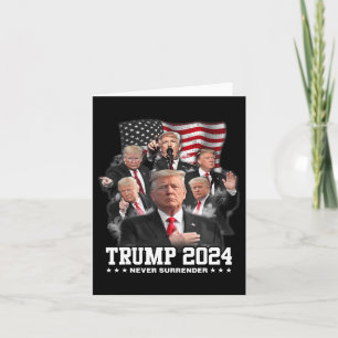 Carte Donald J Trump 2024 ne se rend jamais