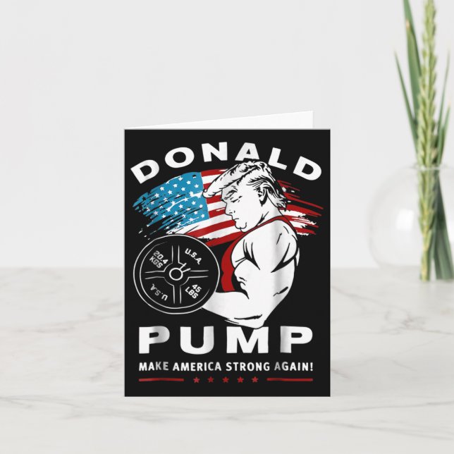 Carte Donald Pump renforce à nouveau l'Amérique (Devant)