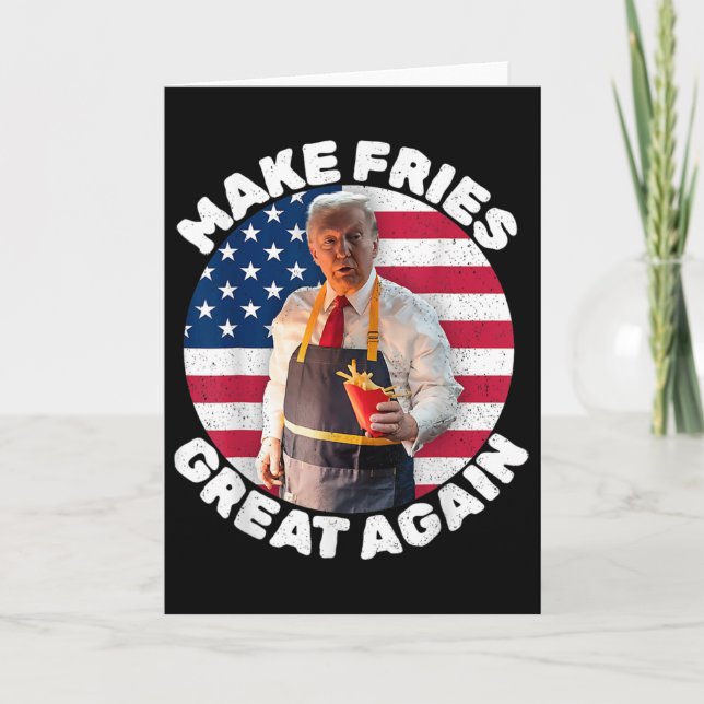 Carte Donald Trump 2024 Frite - Faire des Frites G (Devant)