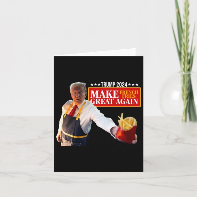 Carte Donald Trump 2024 frite - Faire des frites G (Devant)