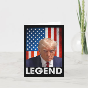 Carte Donald Trump 2024 Président Légende Drapeau améric