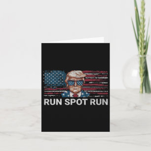 Carte Donald Trump 2024 Run Spot Run Funny Republican Pa