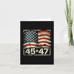 Carte Donald Trump 45 47 Jour de l'investiture 2025 Prés